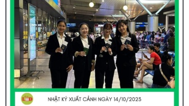 CÁC BẠN TTS CHẾ BIẾN THỰC PHẨM ĐÃ CHECK IN TẠI NHẬT BẢN 14/10/2023