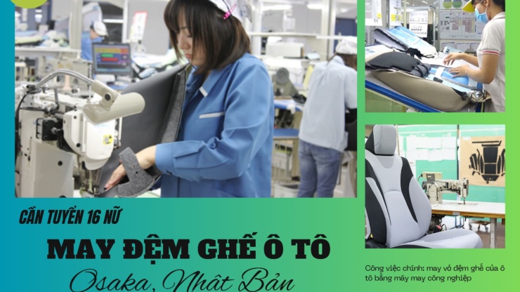 16 NỮ MAY ĐỆM GHẾ Ô TÔ