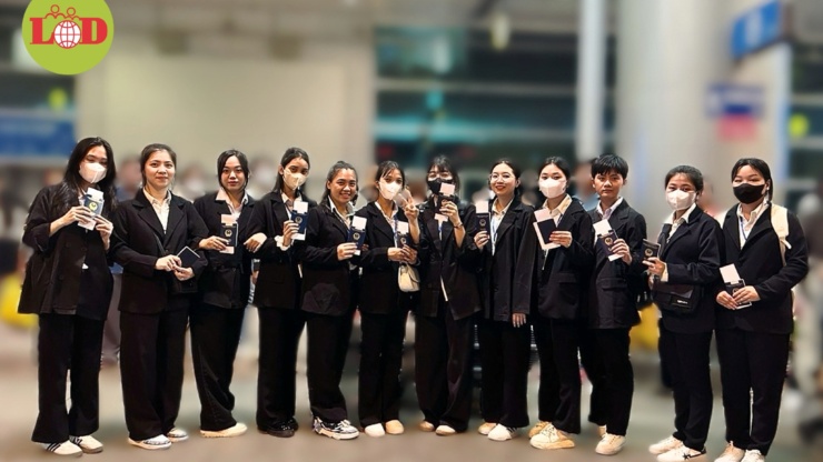 日本へ技能実習生出国　2024年4月10日